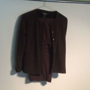 Fleece cardigan with matching pull-ups